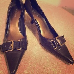 Brown Leather Nine West heels